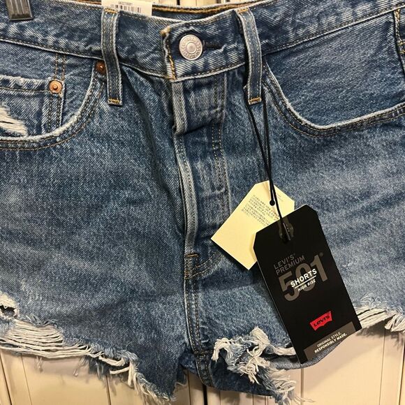 501® HIGH RISE WOMEN'S SHORTS Waist 28 - Picture 7 of 9